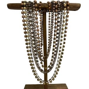 Vintage Chico’s 8 strand necklace rhinestones facets